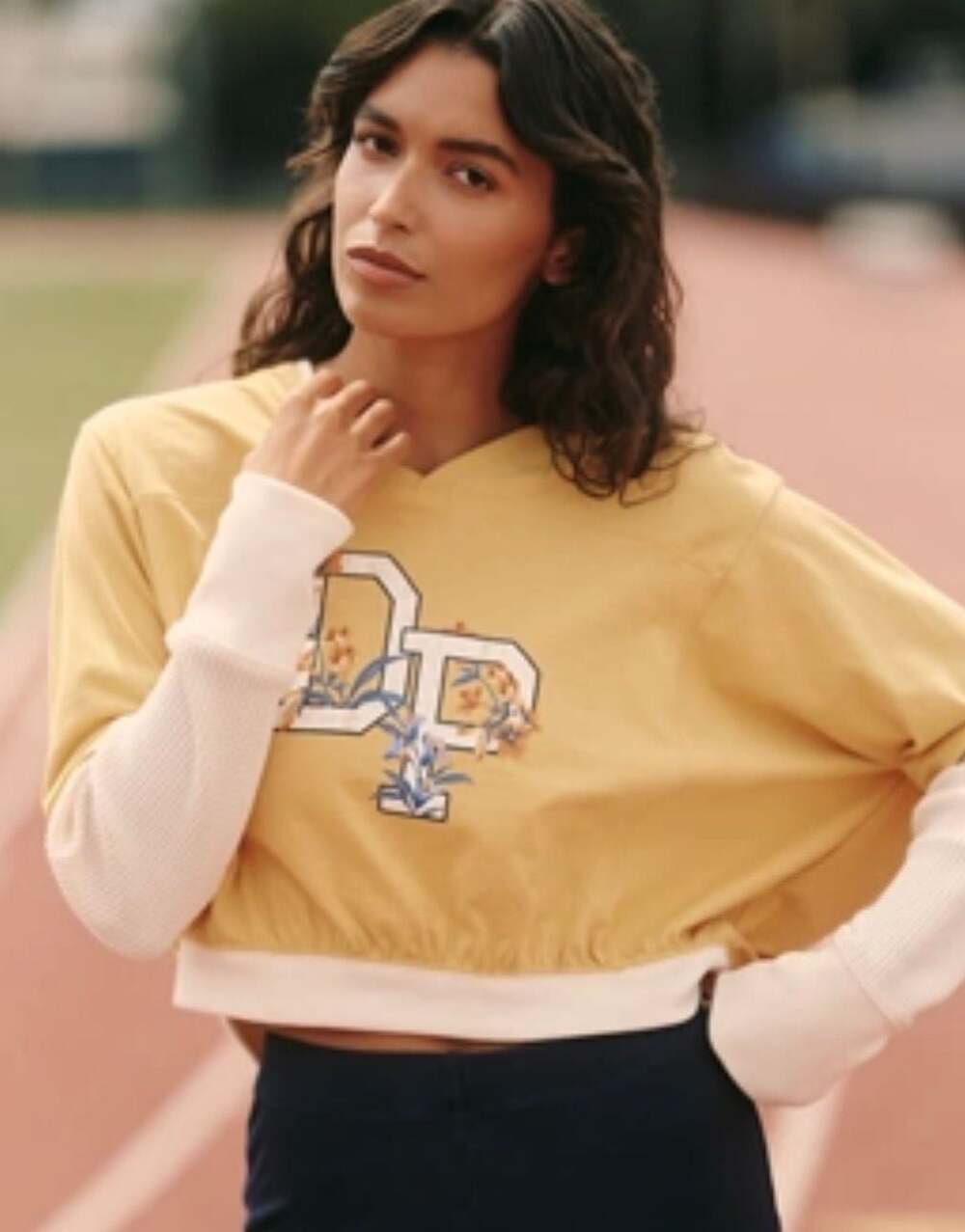 Daily Practice V-Neck Graphic Sweatshirt